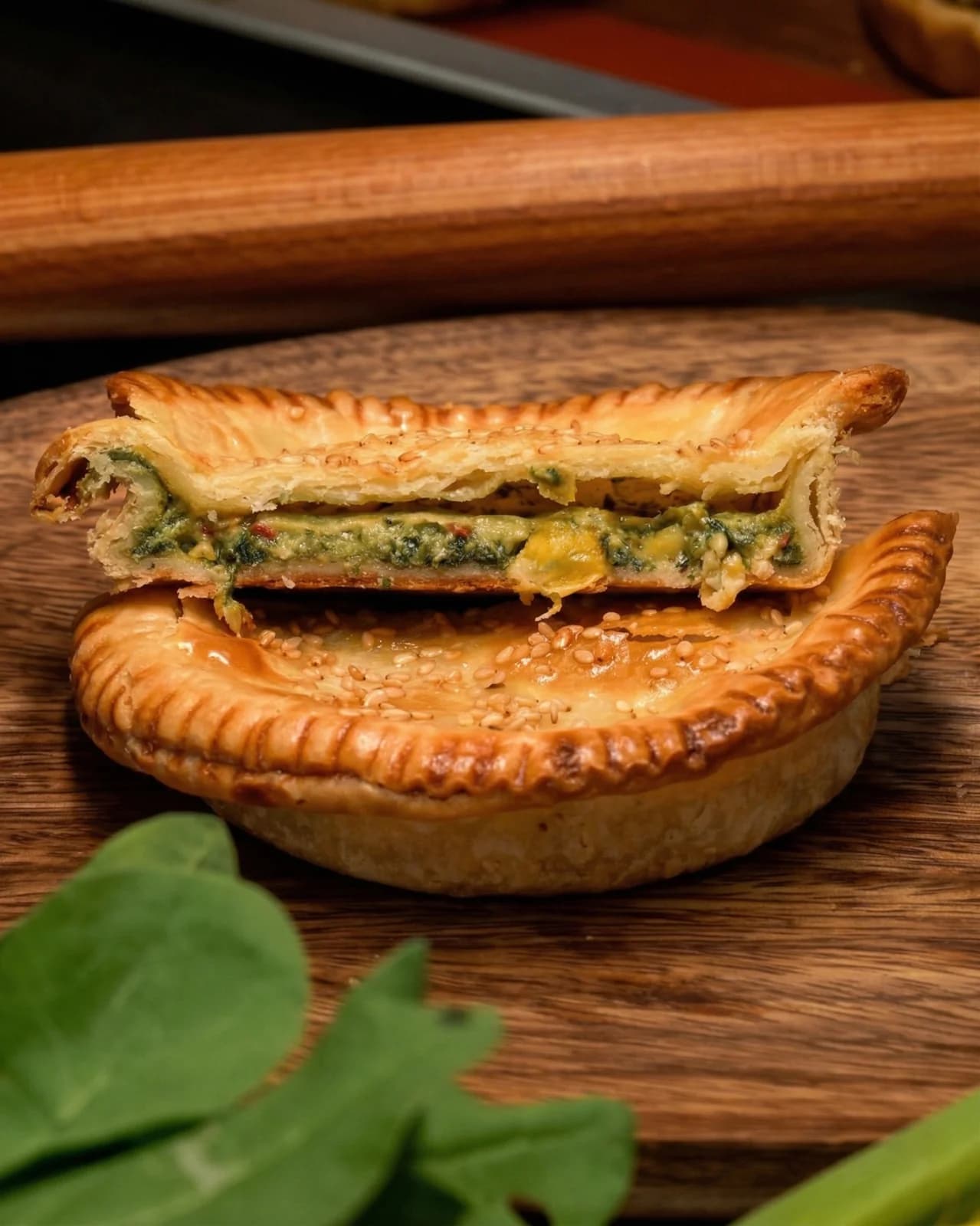 Spinach and Corn Pie